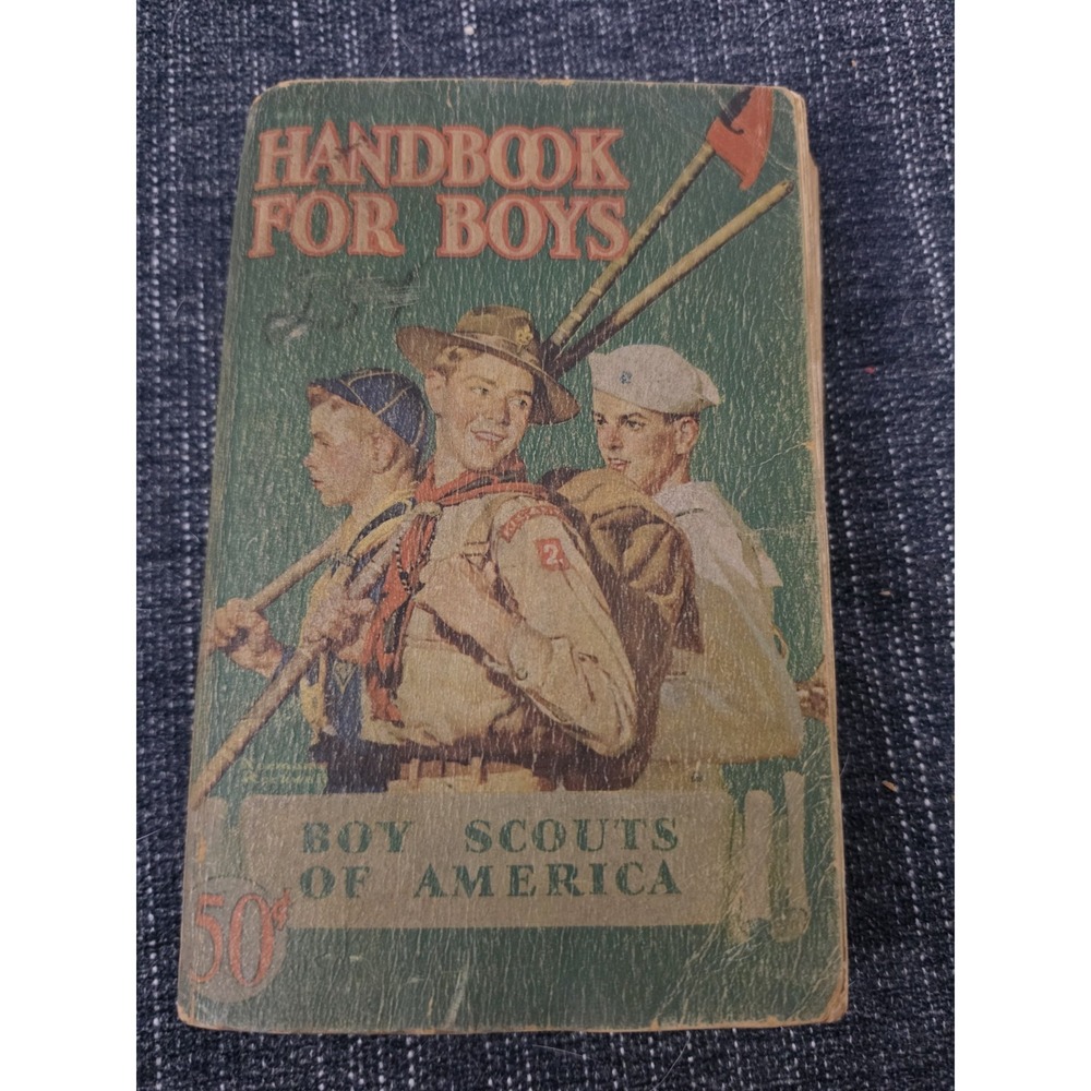 1942 First Edition Boy Scouts Of America Handbook For Boys BSA Scouting